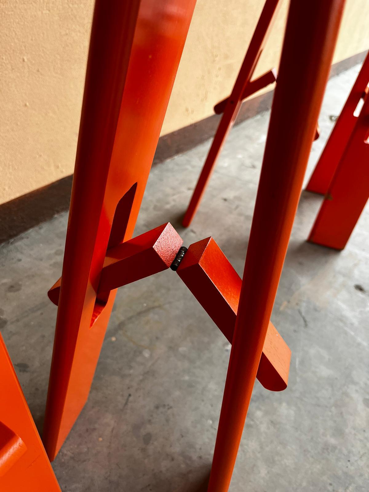 Modern 1990s Red Acerbis Bases for Table Easels For Sale