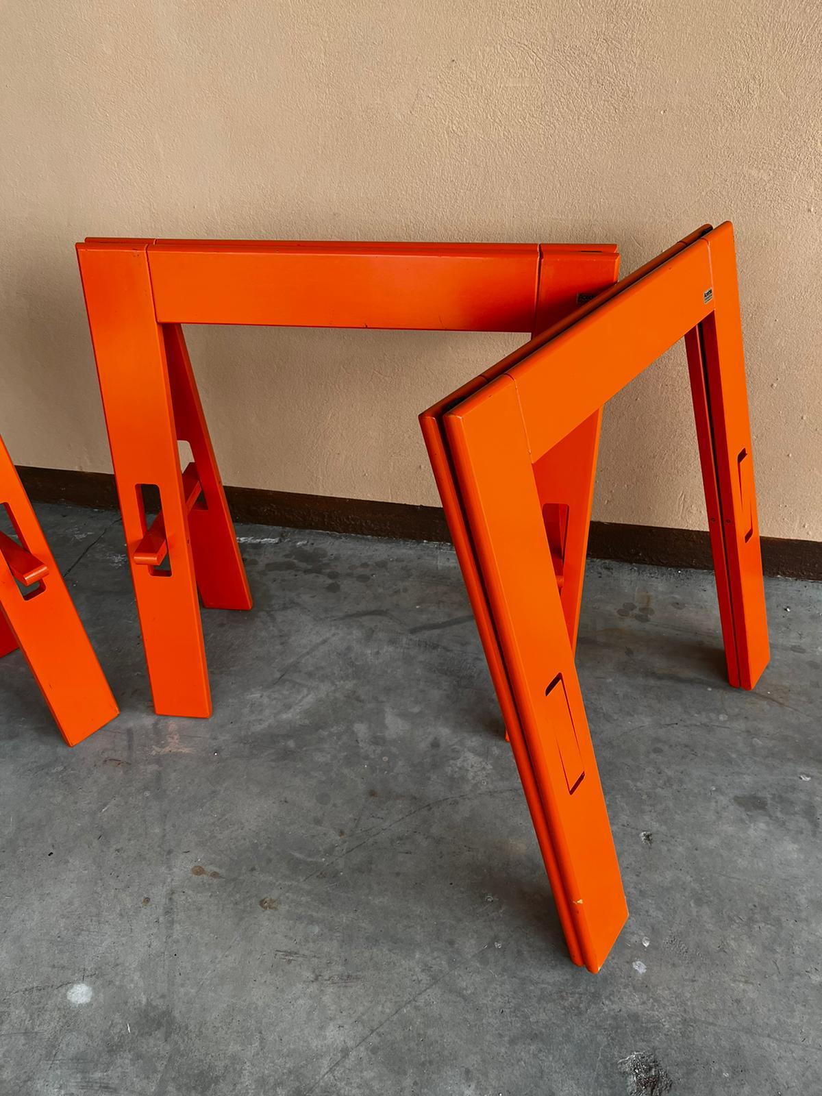 Italian 1990s Red Acerbis Bases for Table Easels For Sale