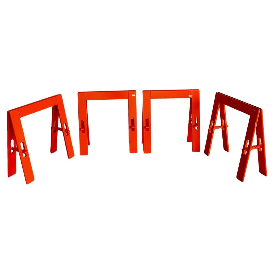 1990s Red Acerbis Bases for Table Easels
