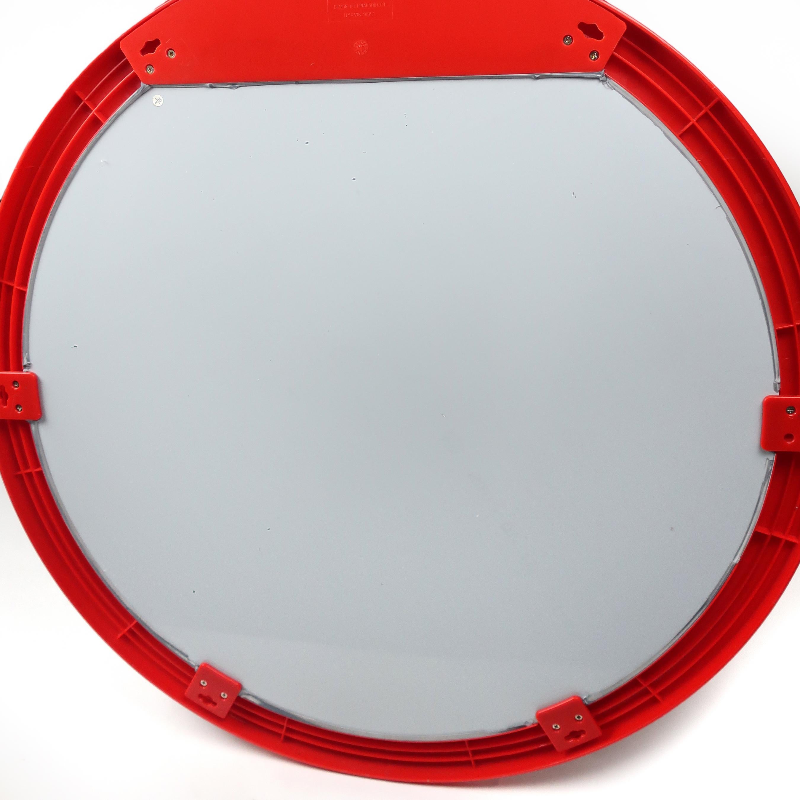 Post-Modern 1990s Red Dyrvik Wall Mirror by IKEA