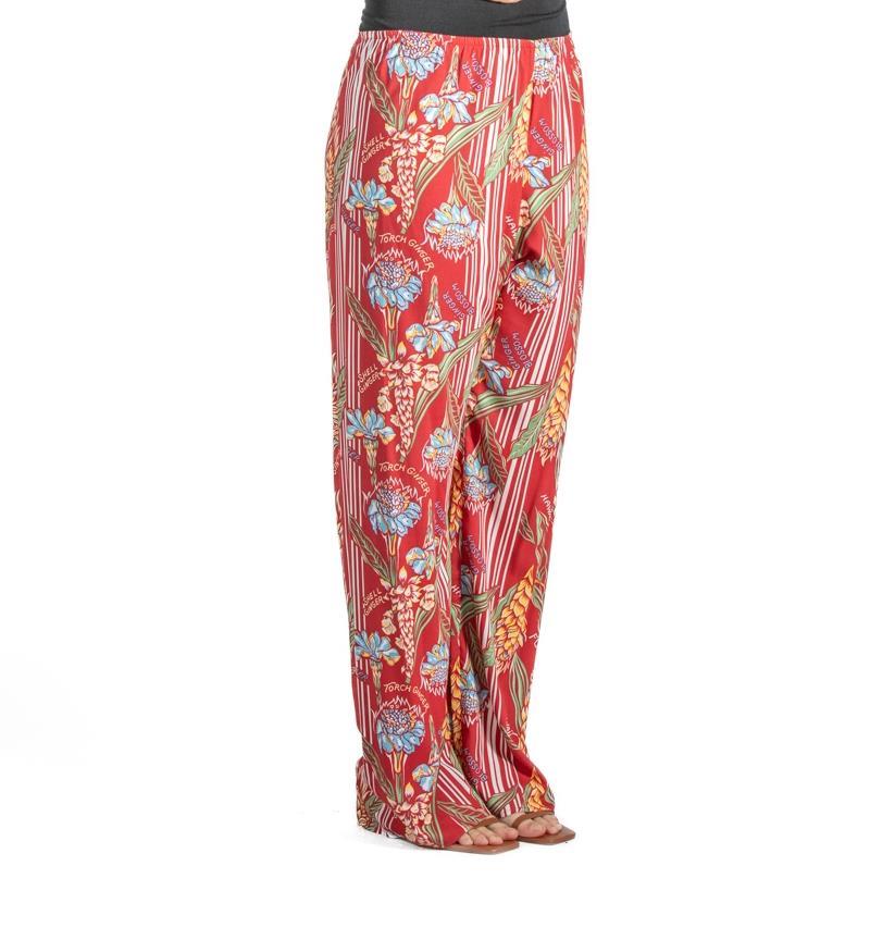 Pigiama in rayon rosso multicolore degli anni '90 in vendita 3