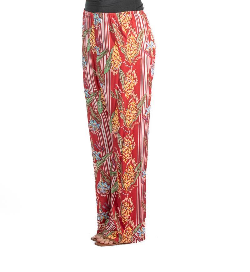 Pigiama in rayon rosso multicolore degli anni '90 in vendita 4