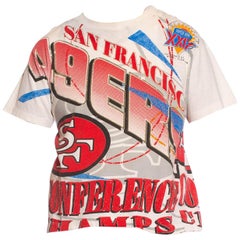 1990S Red White & Blue Cotton 49Ers Super Bowl 1995 T-Shirt