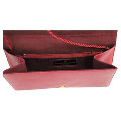 1990's RENAUD PELLEGRINO textured leather convertible shoulder clutch bag