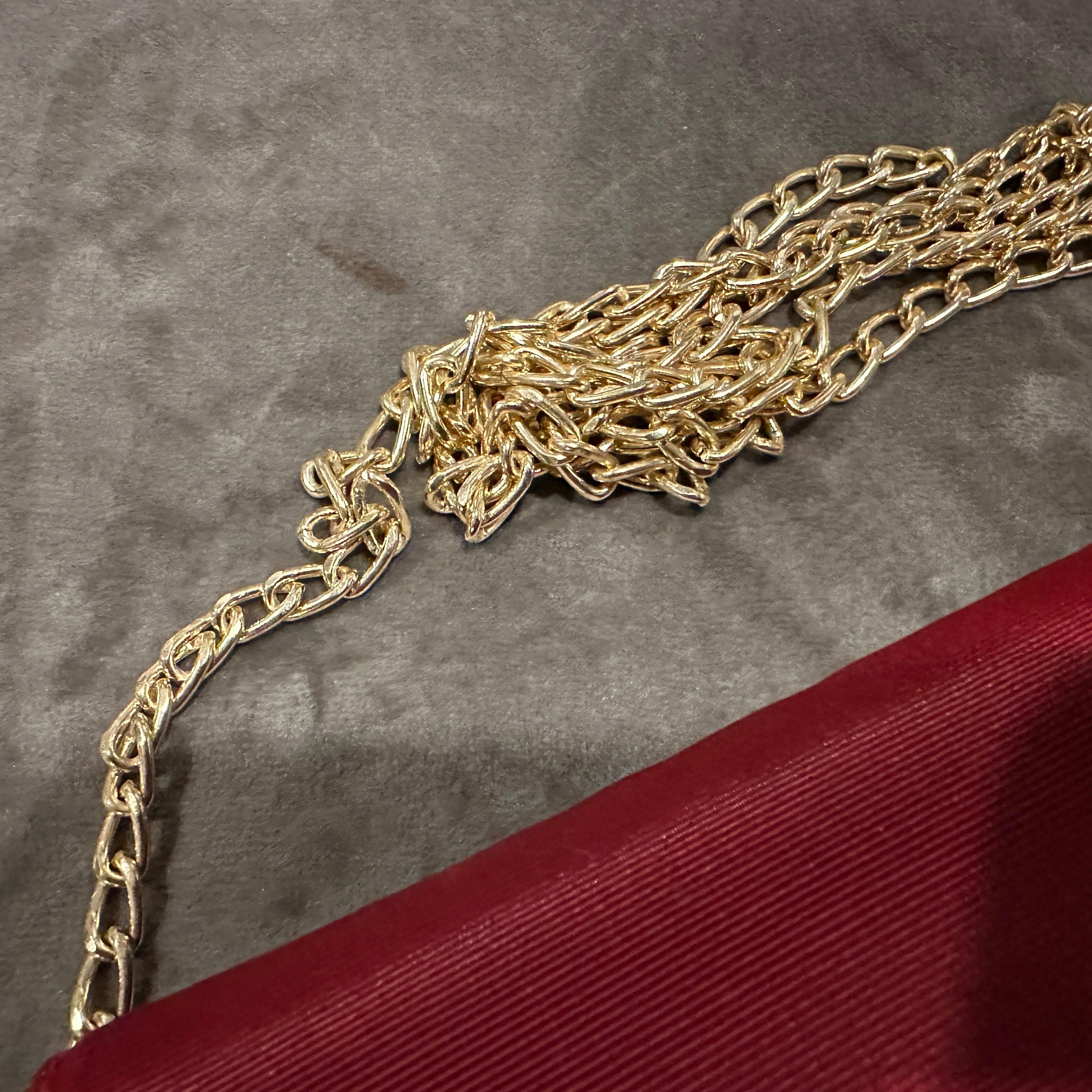 1990s Retro Red Silk Brass and Strass Evening Bag by Salvatore Ferragamo In Excellent Condition For Sale In Aci Castello, IT