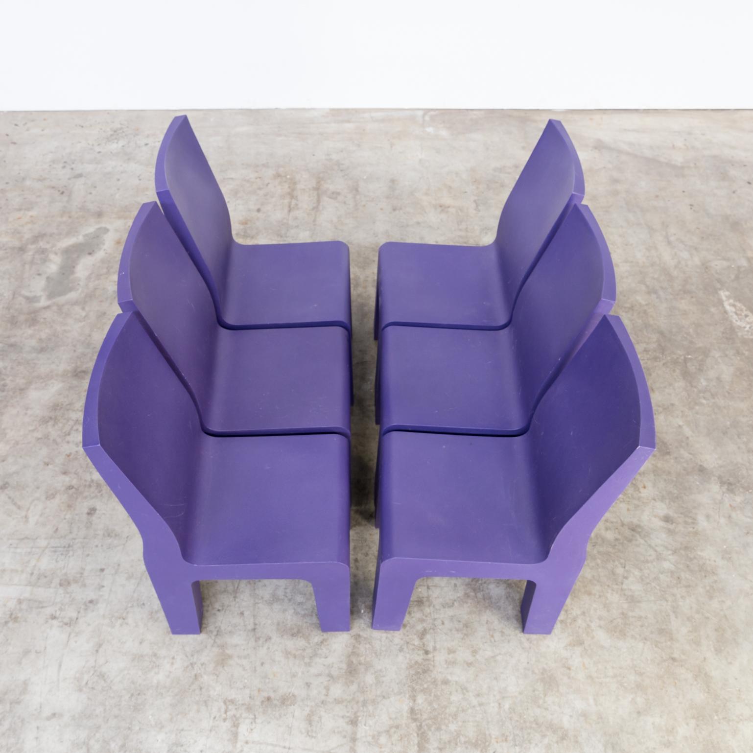 1990s Richard Hutten ‘Centraal Museum’ Chair for Gispen Set of Six For Sale 6