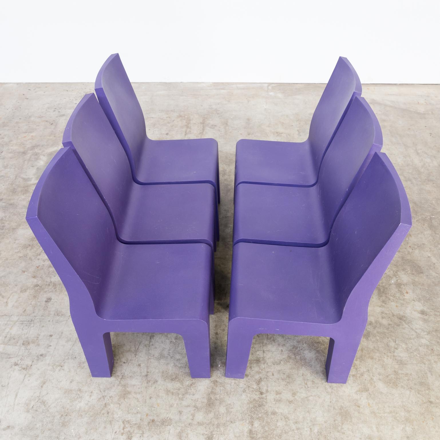 1990s Richard Hutten ‘Centraal Museum’ Chair for Gispen Set of Six For Sale 7