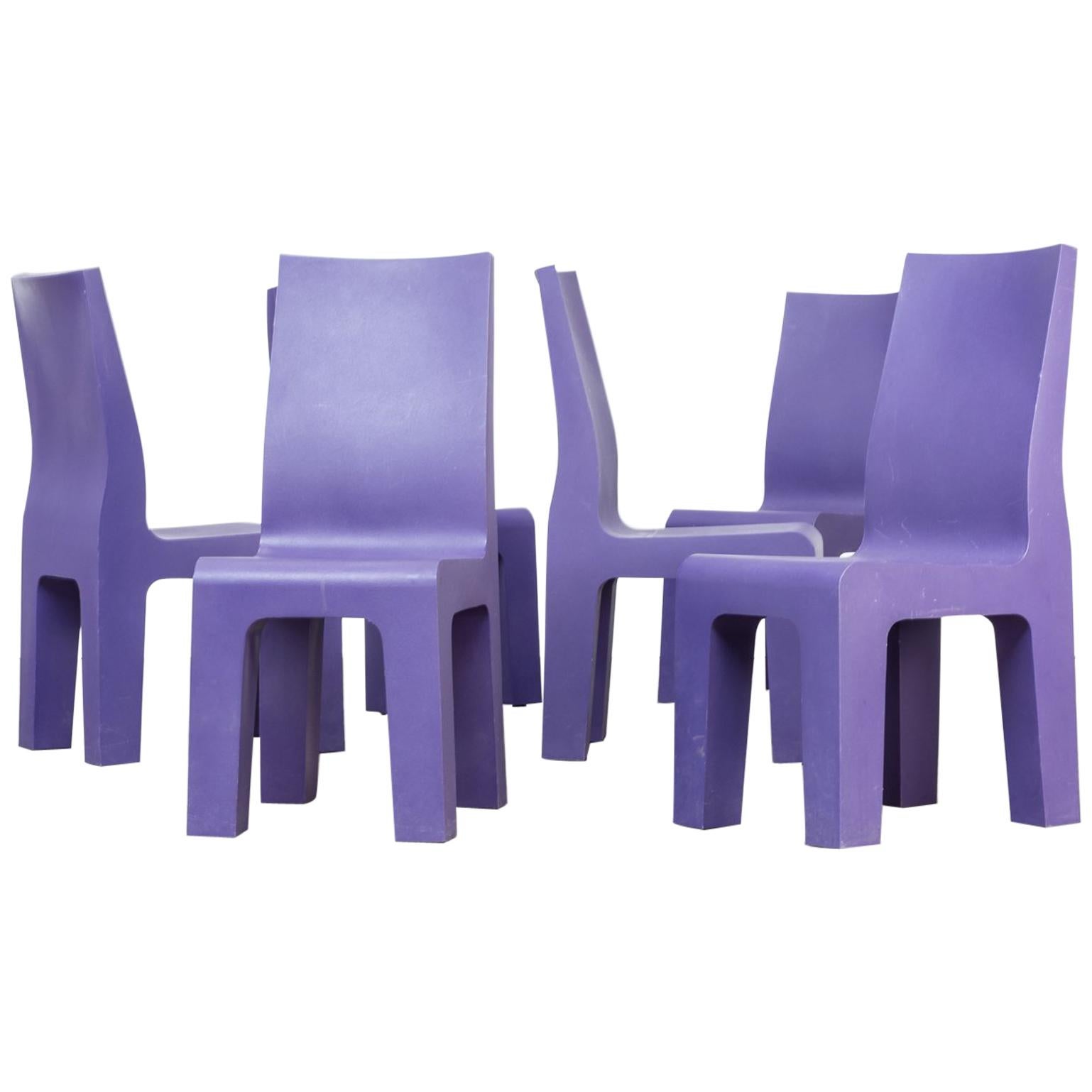 1990s Richard Hutten ‘Centraal Museum’ Chair for Gispen Set of Six For Sale