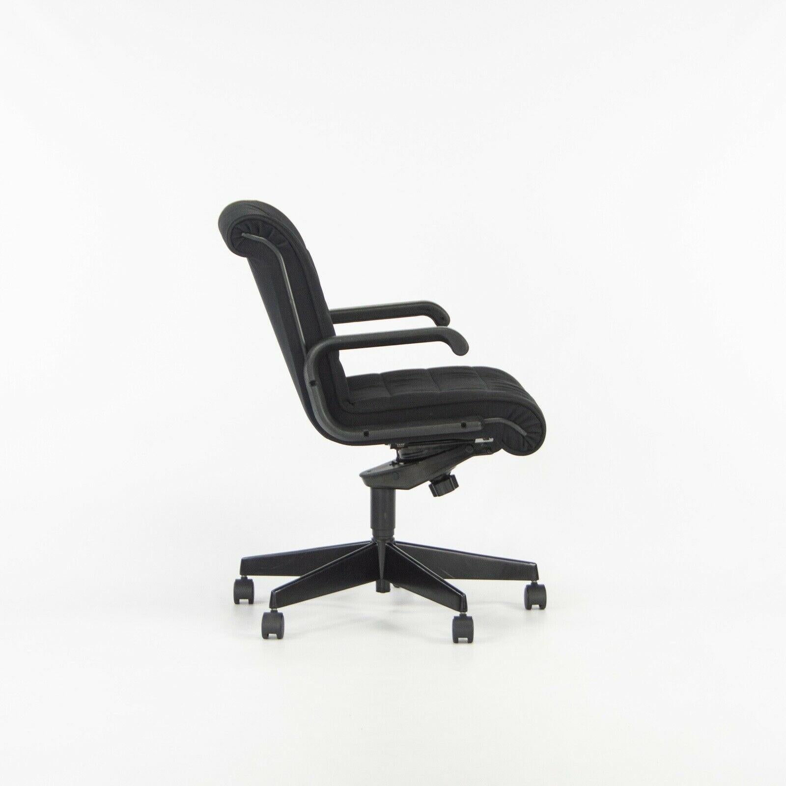 American 1990s Richard Sapper for Knoll Office / Desk Chair with Black Fabric and Frame For Sale