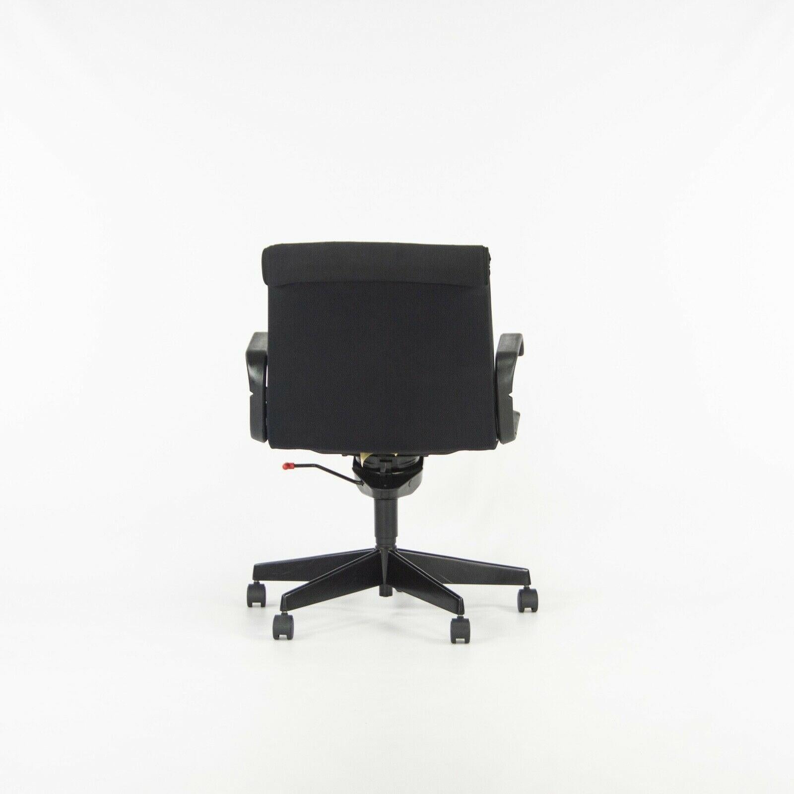 Late 20th Century 1990s Richard Sapper for Knoll Office / Desk Chair with Black Fabric and Frame For Sale