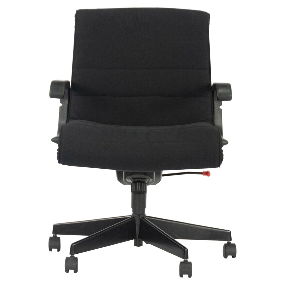 Chaise de bureau/de bureau Richard Sapper pour Knoll des années 1990 avec tissu et cadre noirs