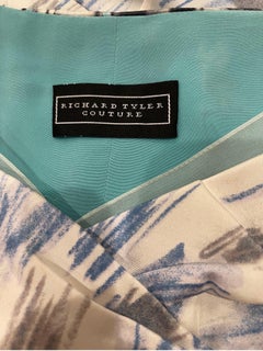 Abito vintage anni '90 Richard Tyler Couture Paris Print Taglia 8 / 10 Paris Print