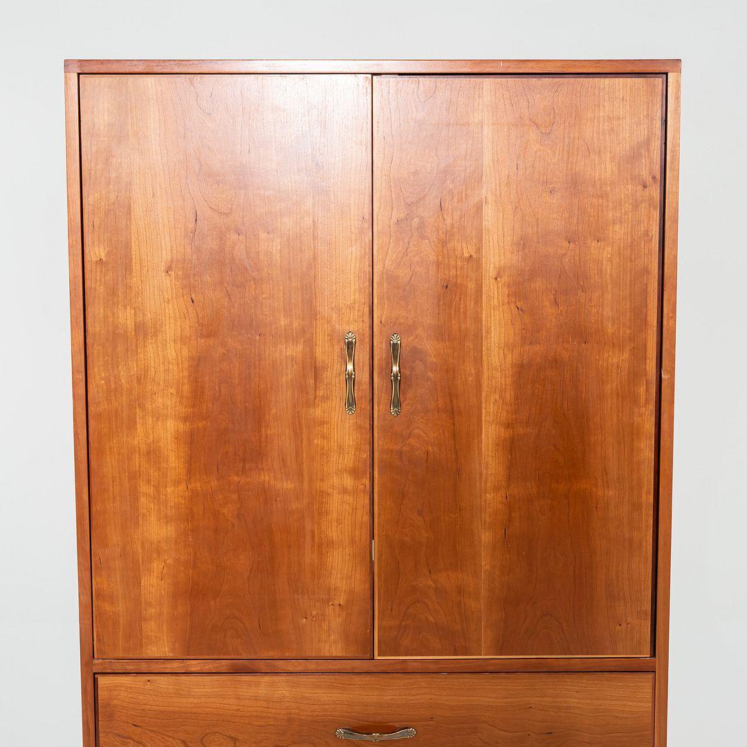 1990s Robert Lovett Custom-Designed Cherry Armoire Cabinet For Sale 3