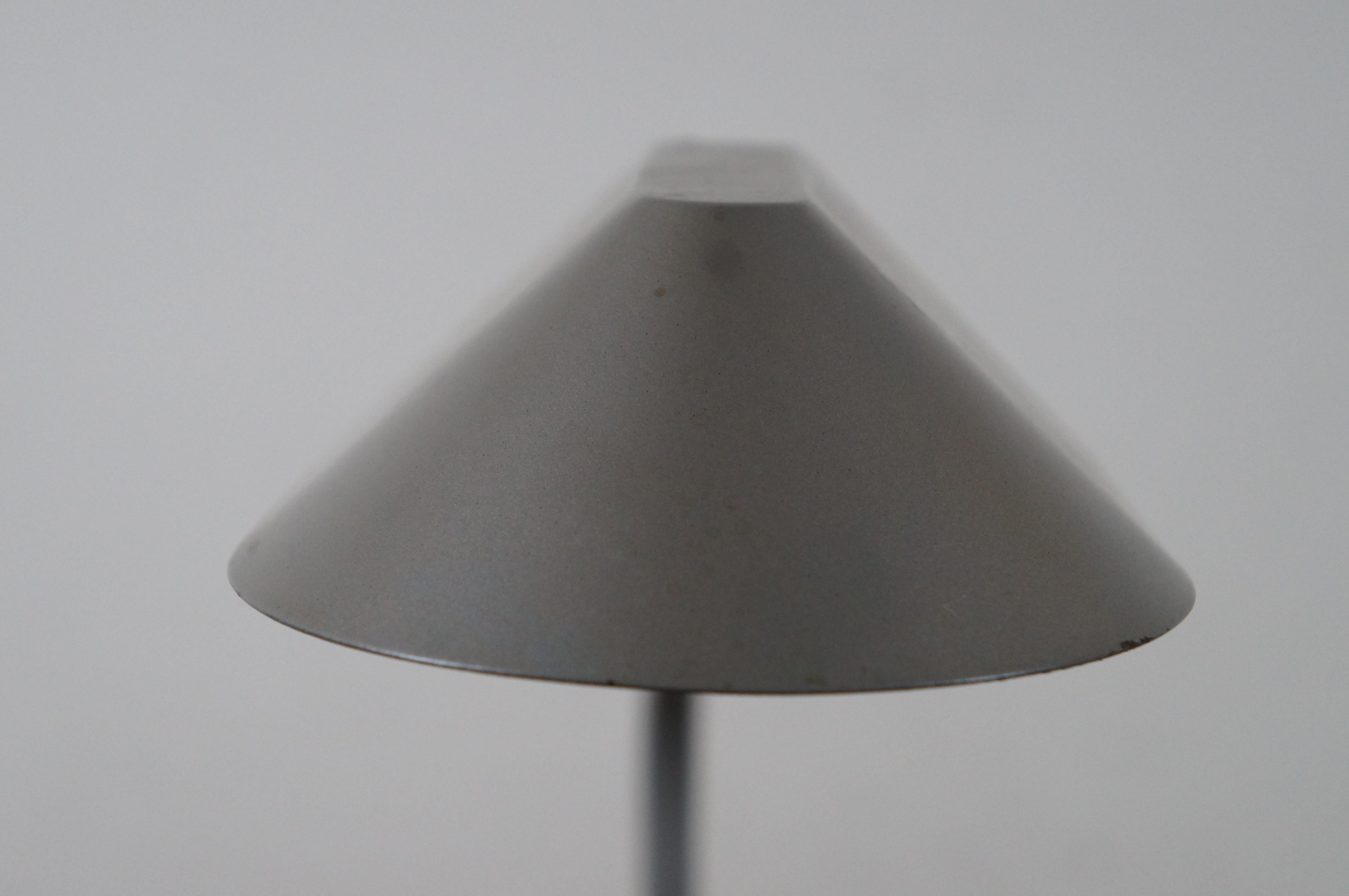 1990 Robert Sonneman George Kovacs Gray Pharmacy Library Reading Floor Lamp 60