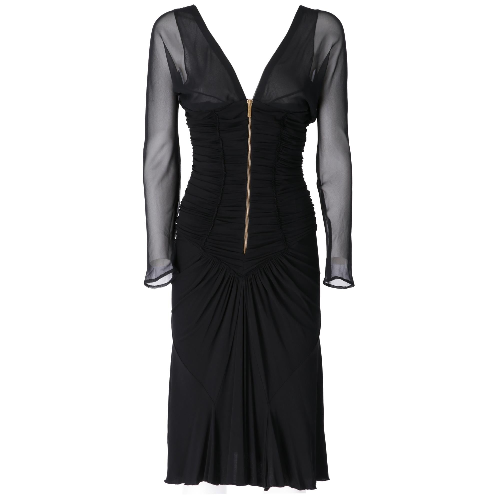 1990s  Roberto Cavalli Black Dress In Fair Condition In Lugo (RA), IT