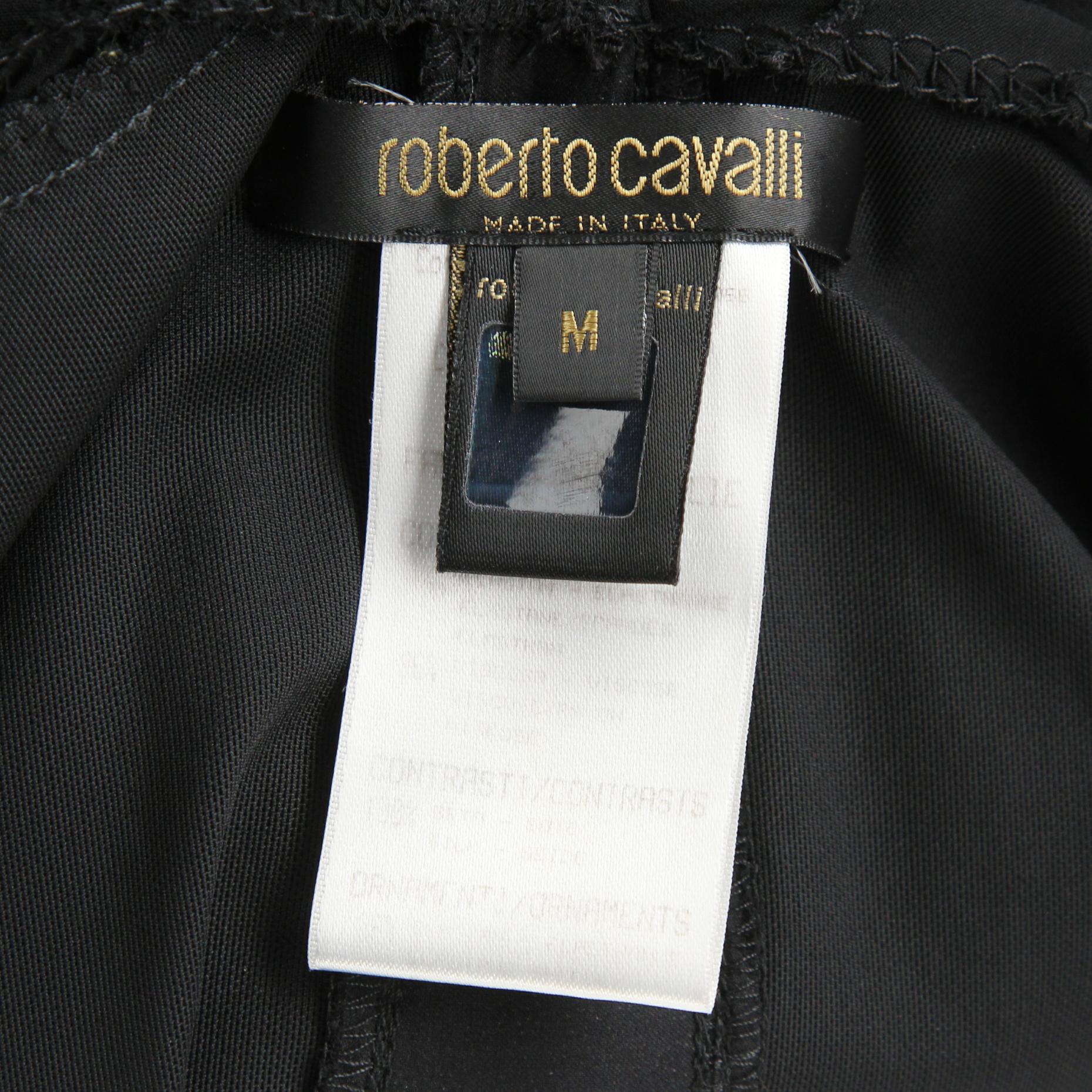 1990s  Roberto Cavalli Black Dress 3