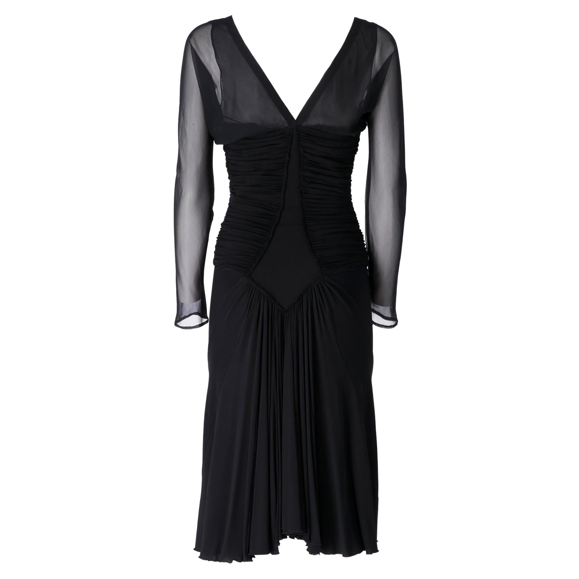 1990s  Roberto Cavalli Black Dress