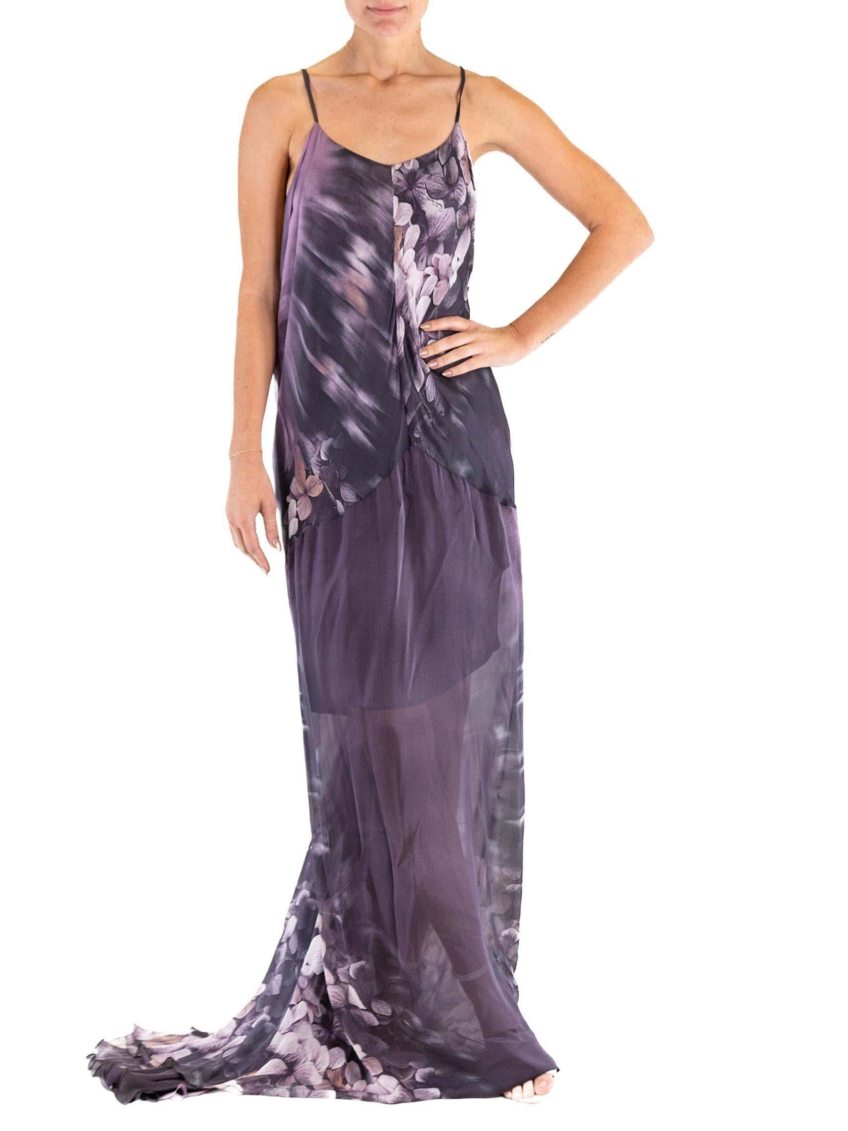 dark purple floral dress