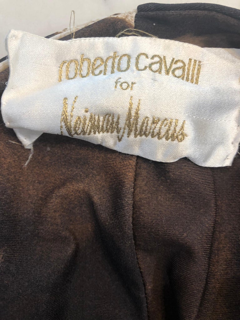 1980s Roberto Cavalli for Neiman Marcus Giraffe Print Vintage 80s ...