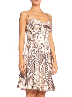 1990's Roberto Cavalli Snakeskin Print