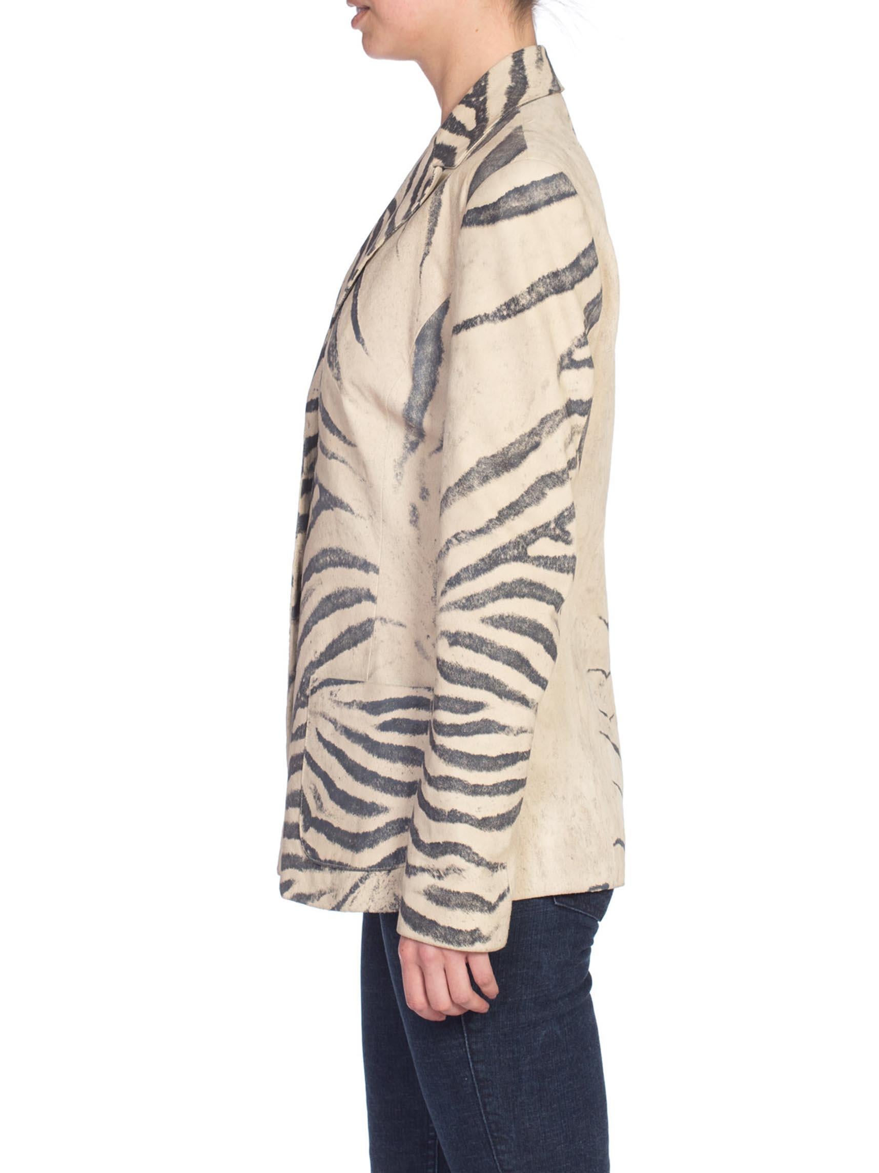 1990's Roberto Cavalli Zebra Print Jacket 2