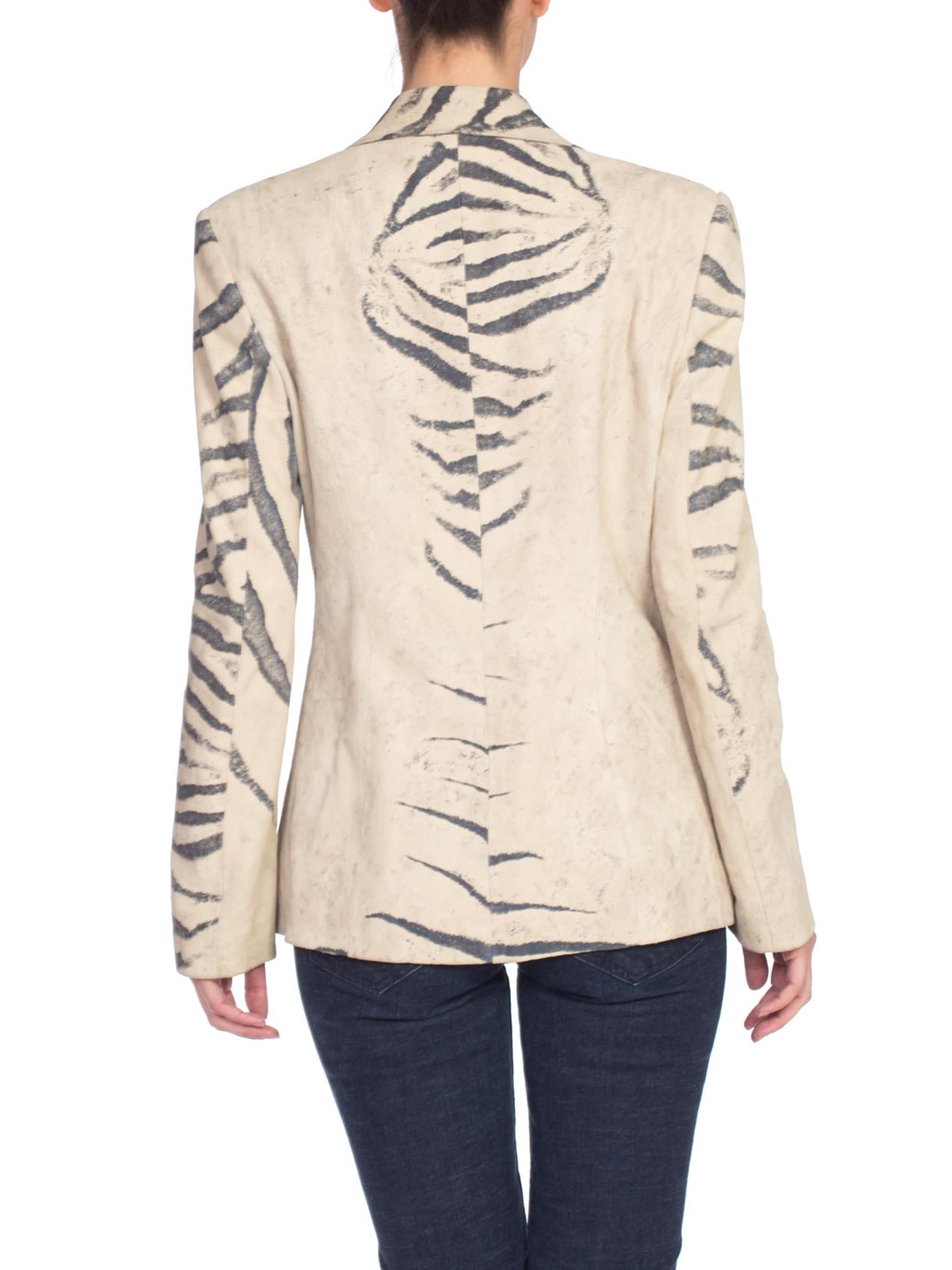 1990's Roberto Cavalli Zebra Print Jacket 3