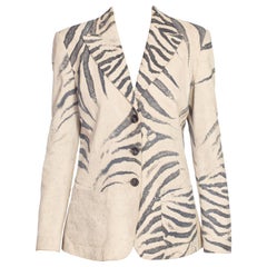 1990's Roberto Cavalli Zebra Print Jacket