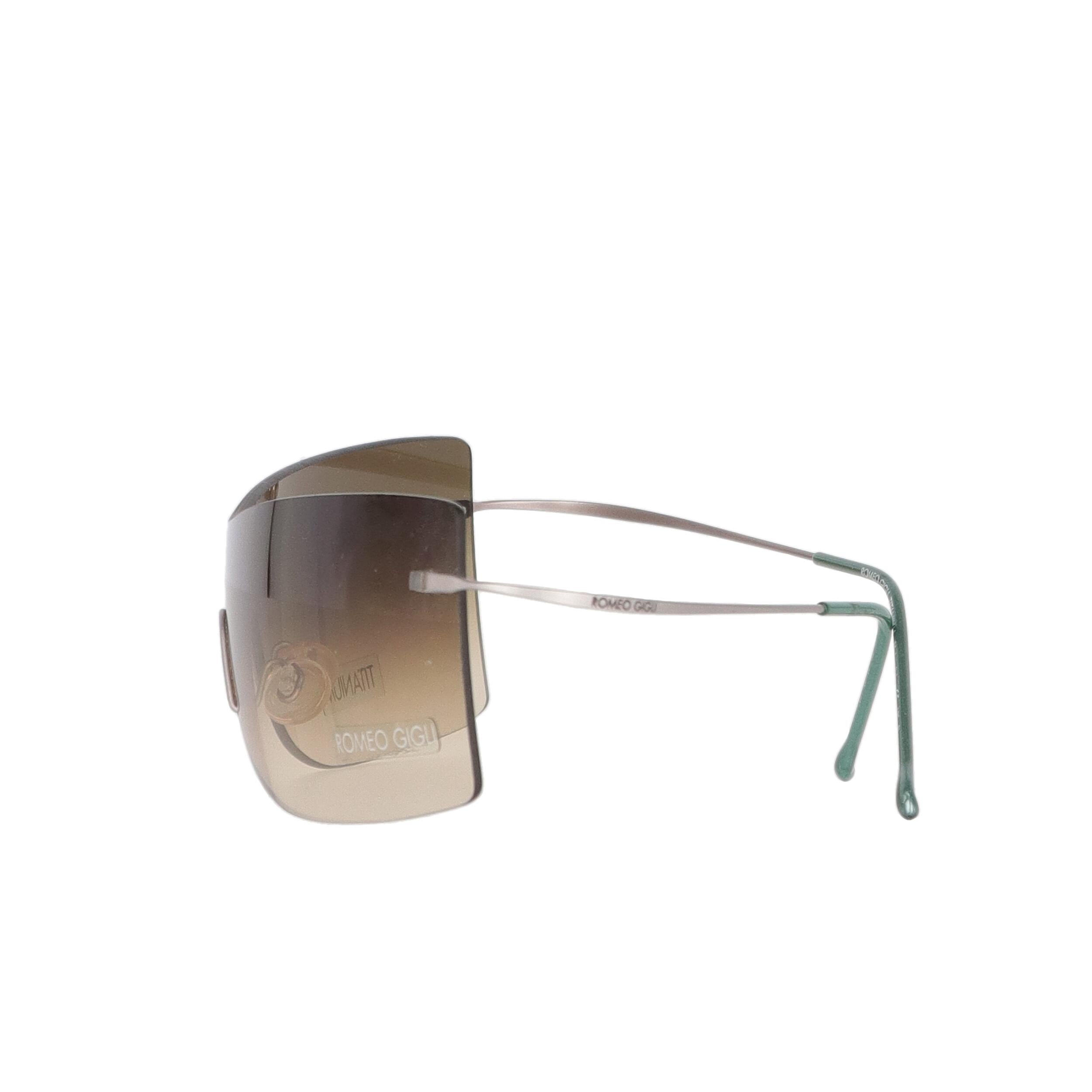 Women's 1990s Romeo Gigli Beige Sunglasses For Sale