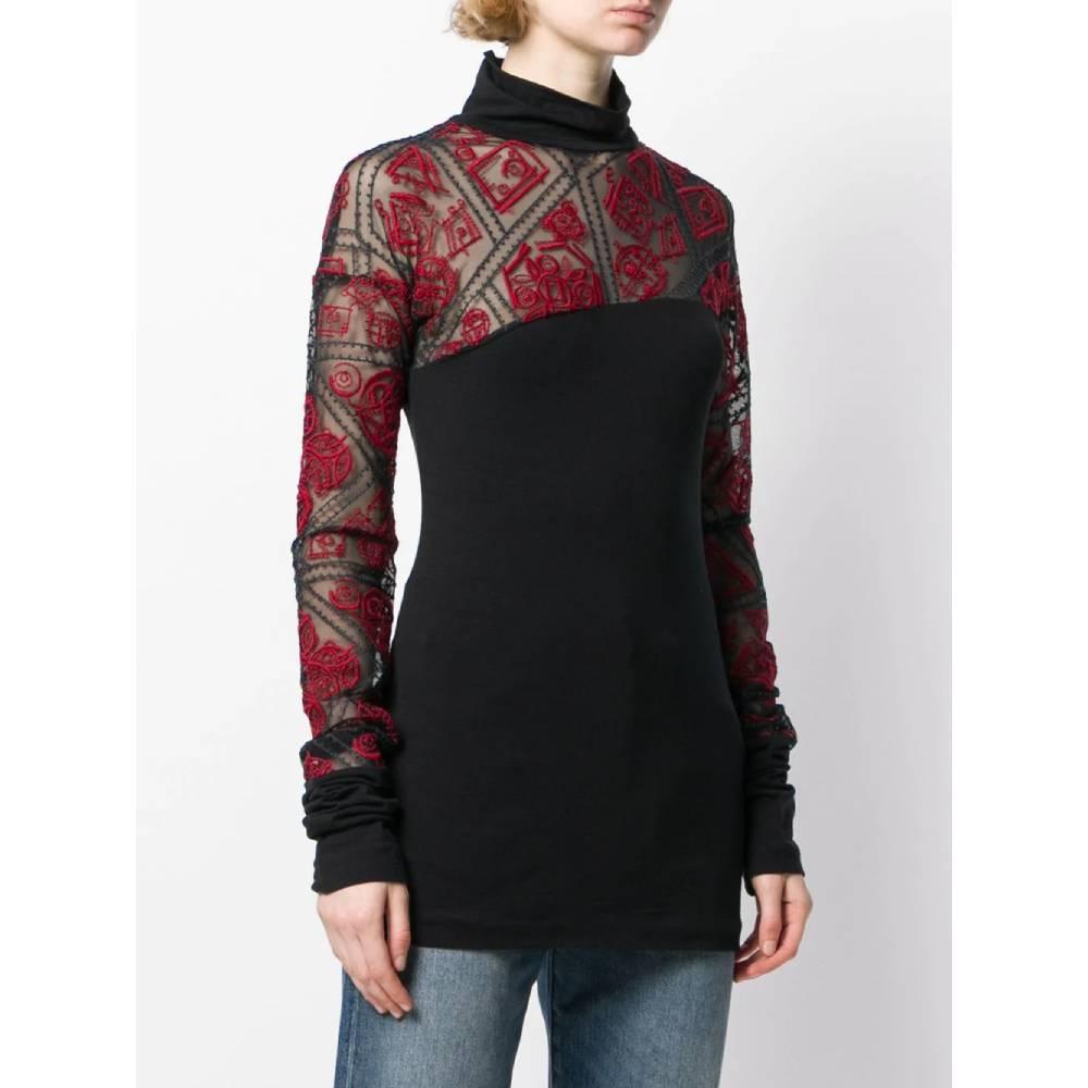 Black 1990s Romeo Gigli Blouse