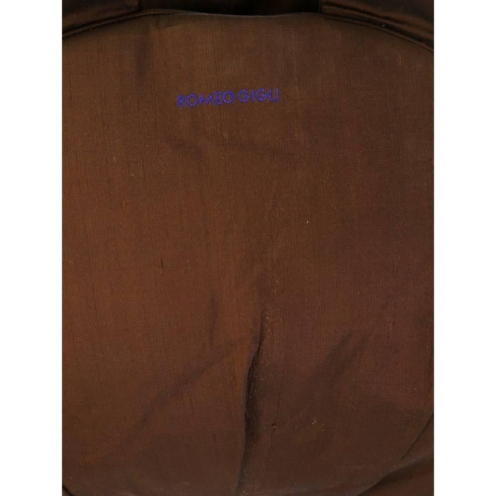 1990s Romeo Gigli Half Moon Brown Bag 1