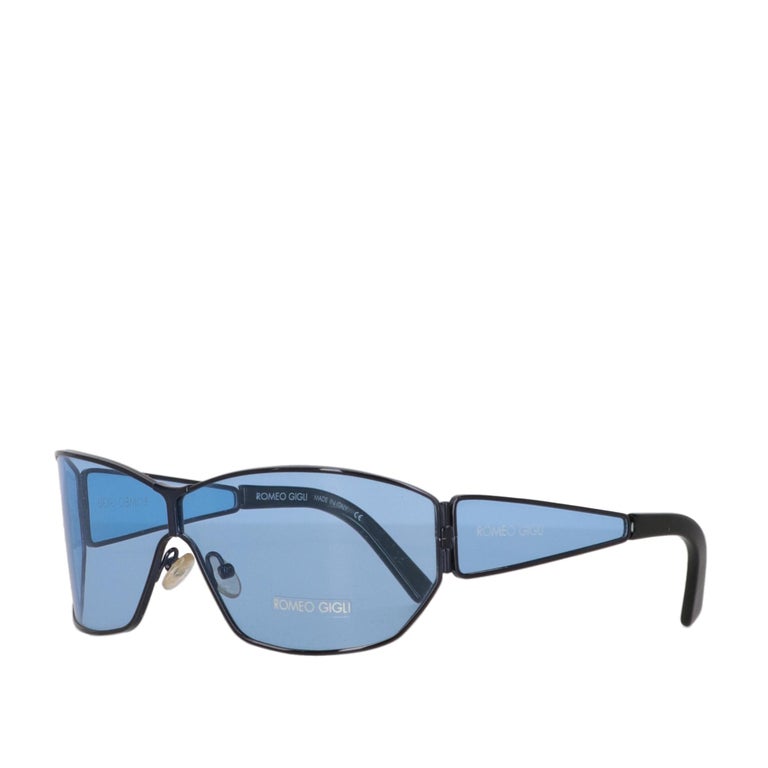 1990s Romeo Gigli Light Blue Sunglasses at 1stDibs