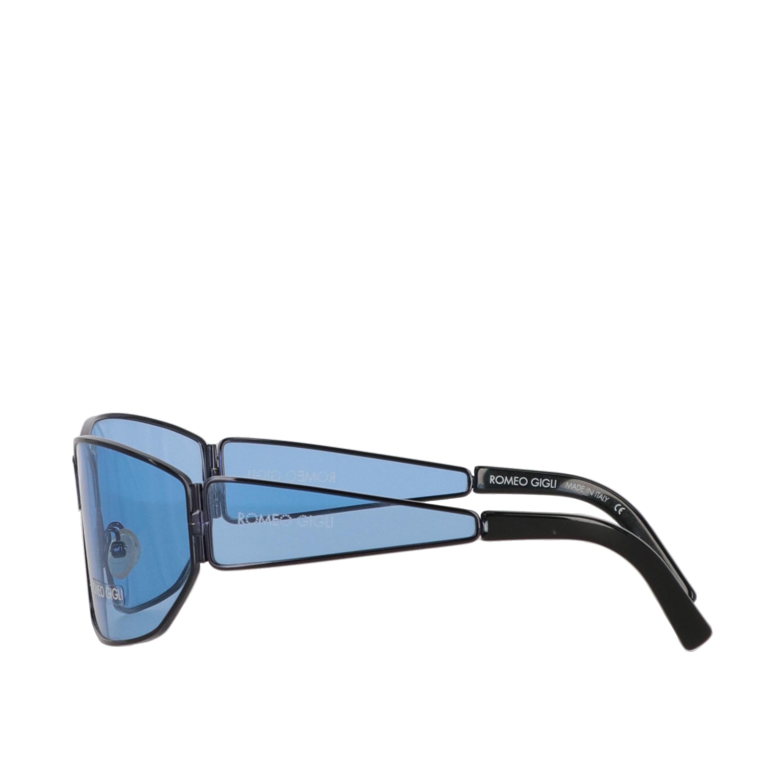 Gafas de sol Romeo Gigli azul claro de los años 1990 Azul