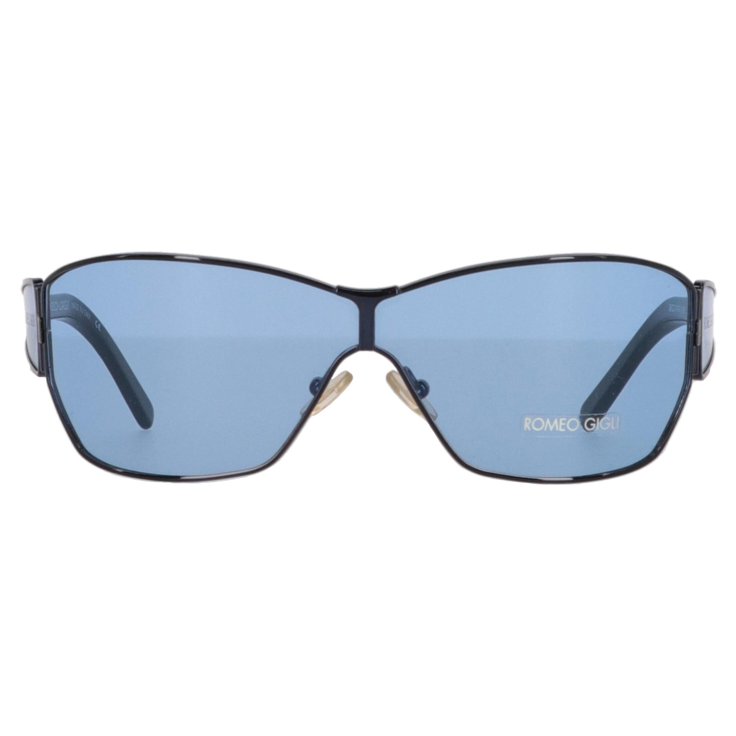 1990s Romeo Gigli Light Blue Sunglasses