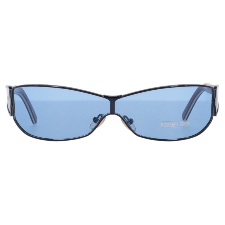 1990s Romeo Gigli Light-Blue Sunglasses at 1stDibs