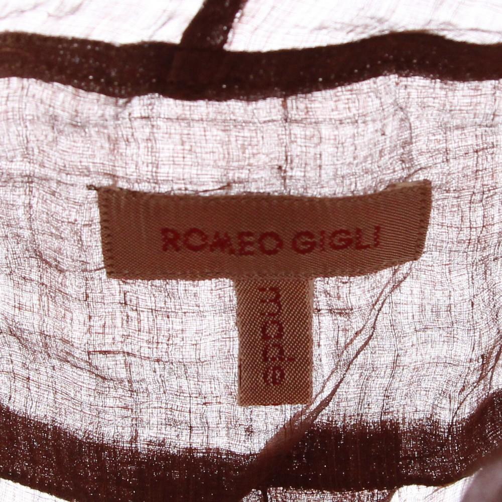 1990s Romeo Gigli Light-Brown Blouse 1