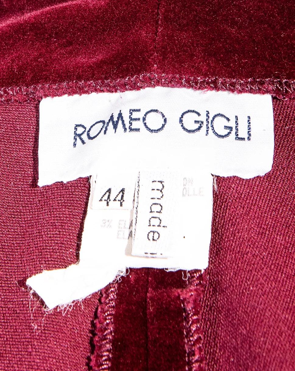 1990's Romeo Gigli Red Velvet Jacket 1