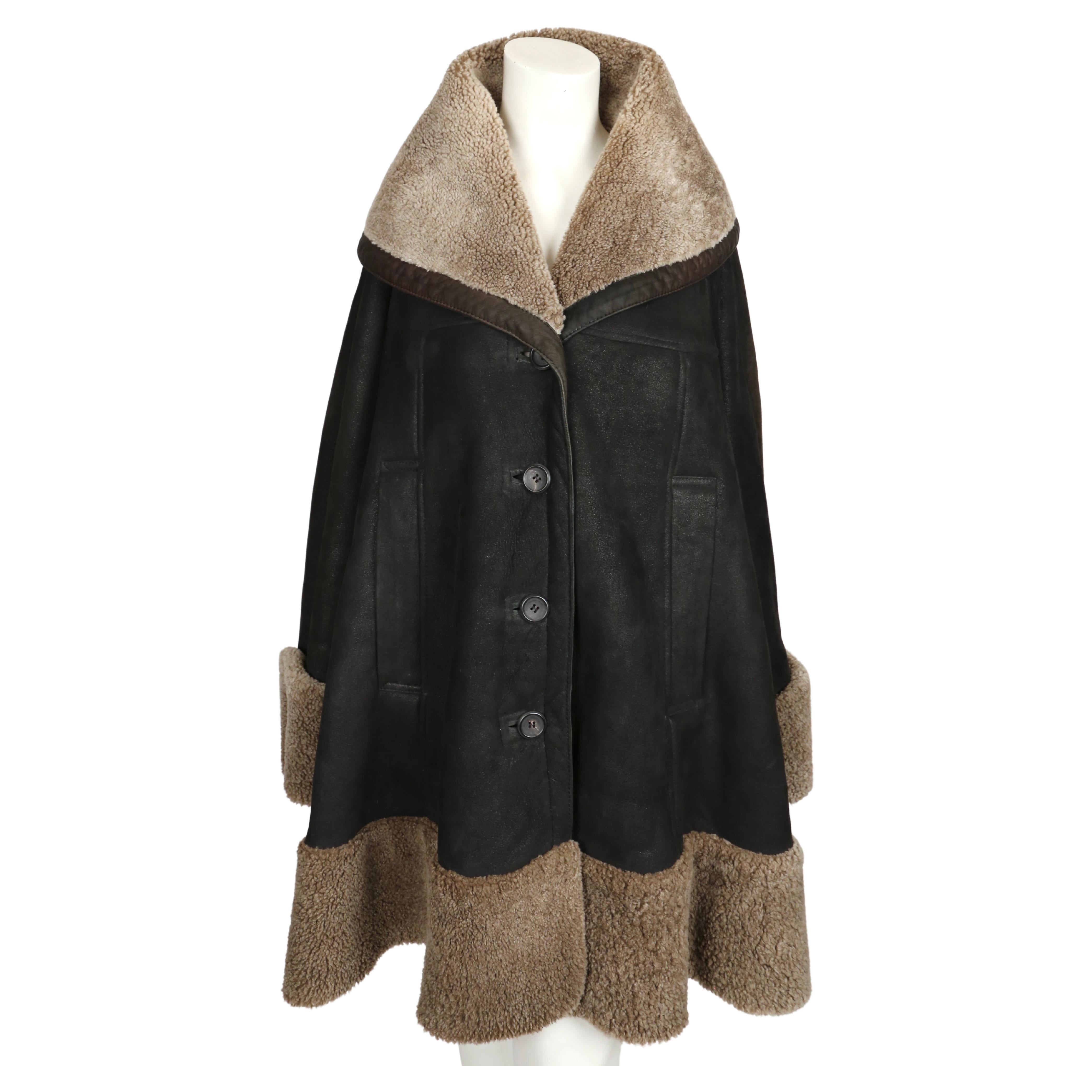 1990's ROMEO GIGLI shearling coat In Good Condition For Sale In San Fransisco, CA