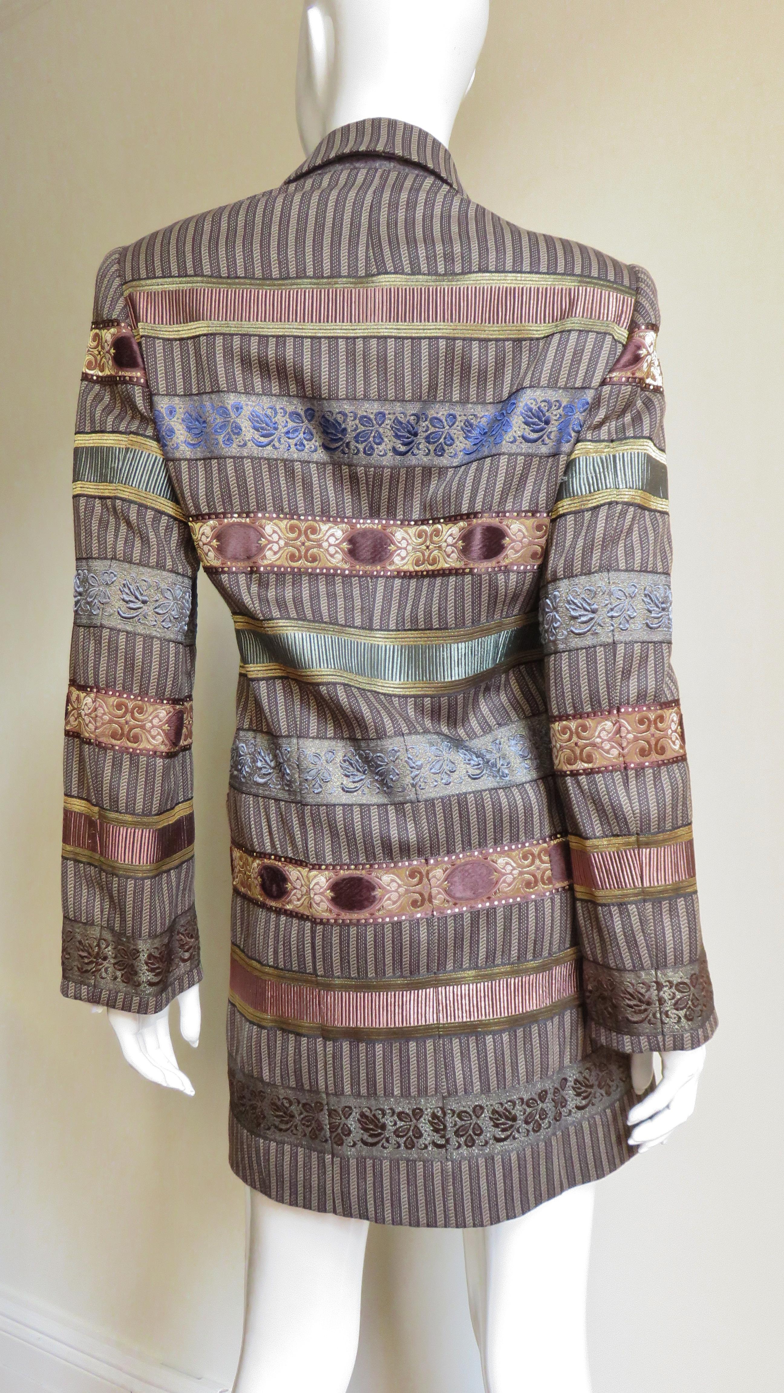 Romeo Gigli Tapestry Ribbon Jacket 1990s 4