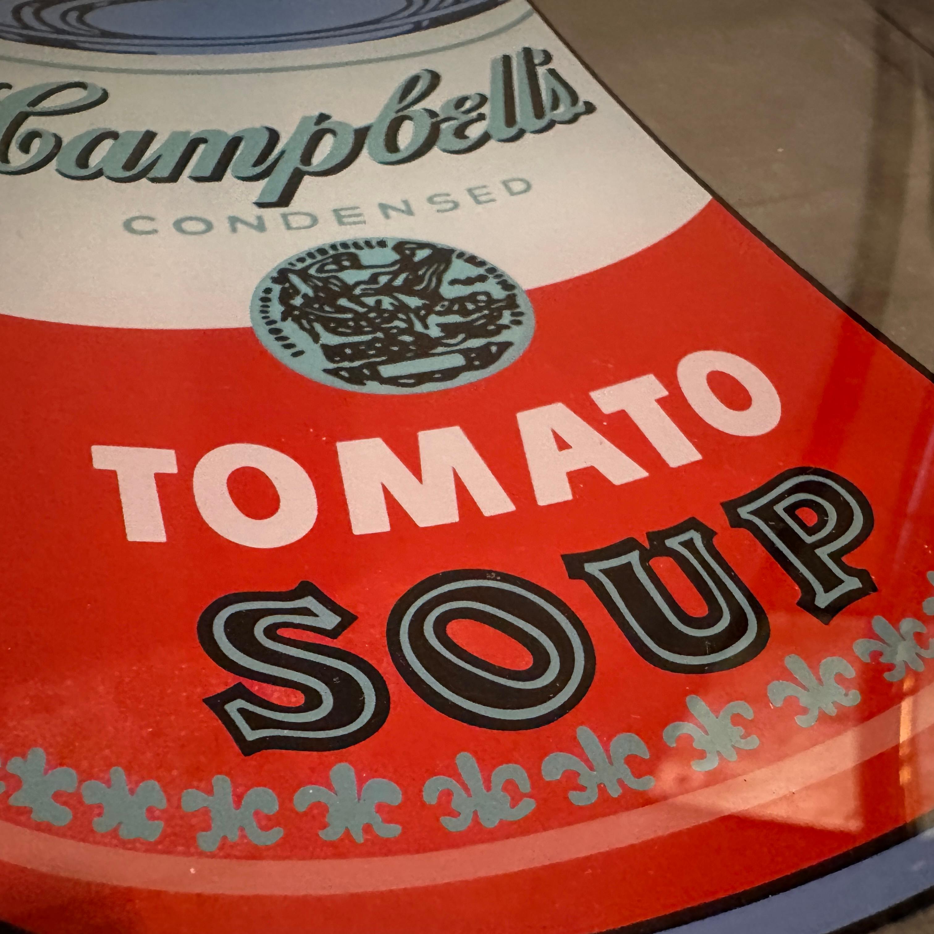 Quadratische Ablageschale aus Rosenthal Campbell-Suppenglas, entworfen von Andy Warhol, 1990er Jahre im Angebot 3