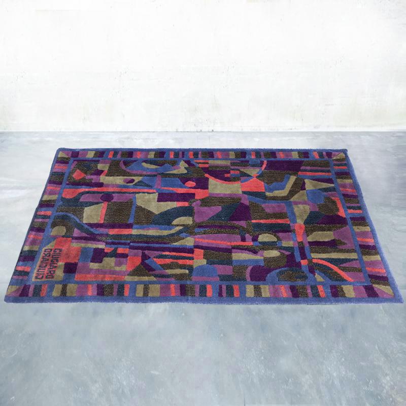 1990s Gorgeous Rug by Giorgetto Giugiaro for Paracchi. Pure wool. Made in Italy.
It’s in excellent condition and a true example of amazing Italian design.
This rug is a part of a collection published on the book
