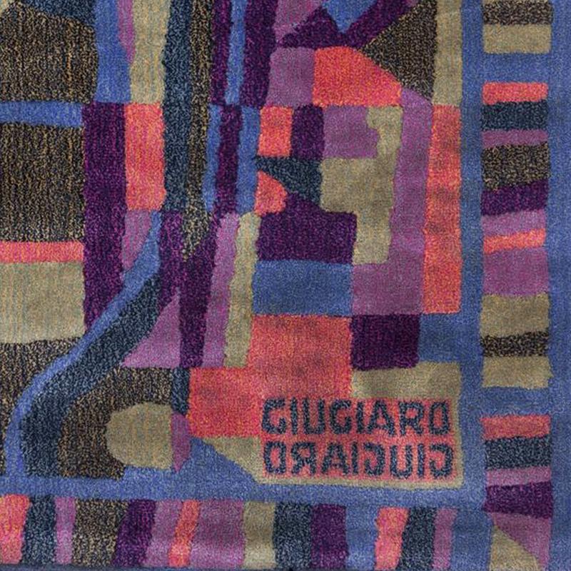 1990er Jahre Teppich von Giorgetto Giugiaro für Paracchi, Reine Wolle, Made in Italy im Angebot 3
