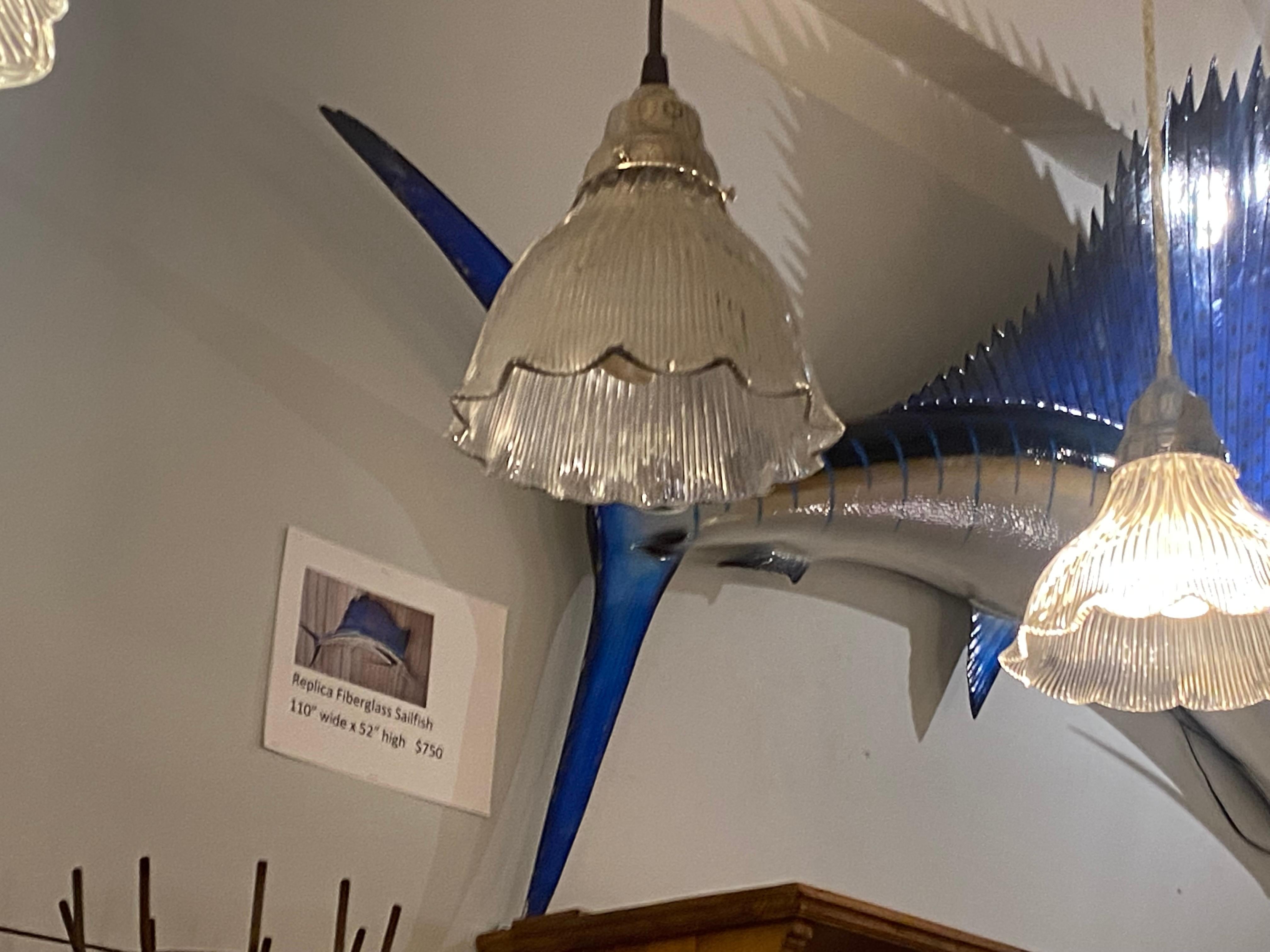 1990s Sailfish Taxidermy Life-Size Fiberglass Replica 7