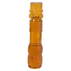 1990s, Saint-Louis Amber Crystal Totem Sculpture - 9.4 in