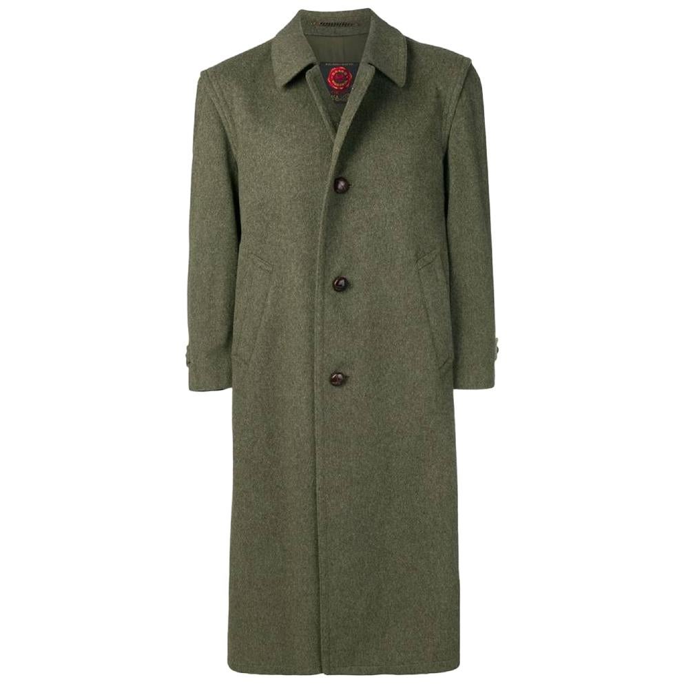 1990s Salko Green Wool Loden Coat