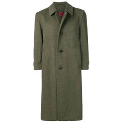 1990s Salko Green Wool Loden Coat