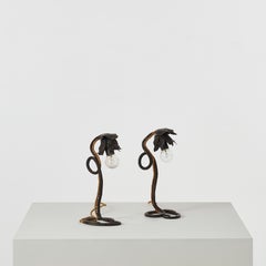 1990s Salvino Marsura 'Fiore' table lamps from Treviso, Italy