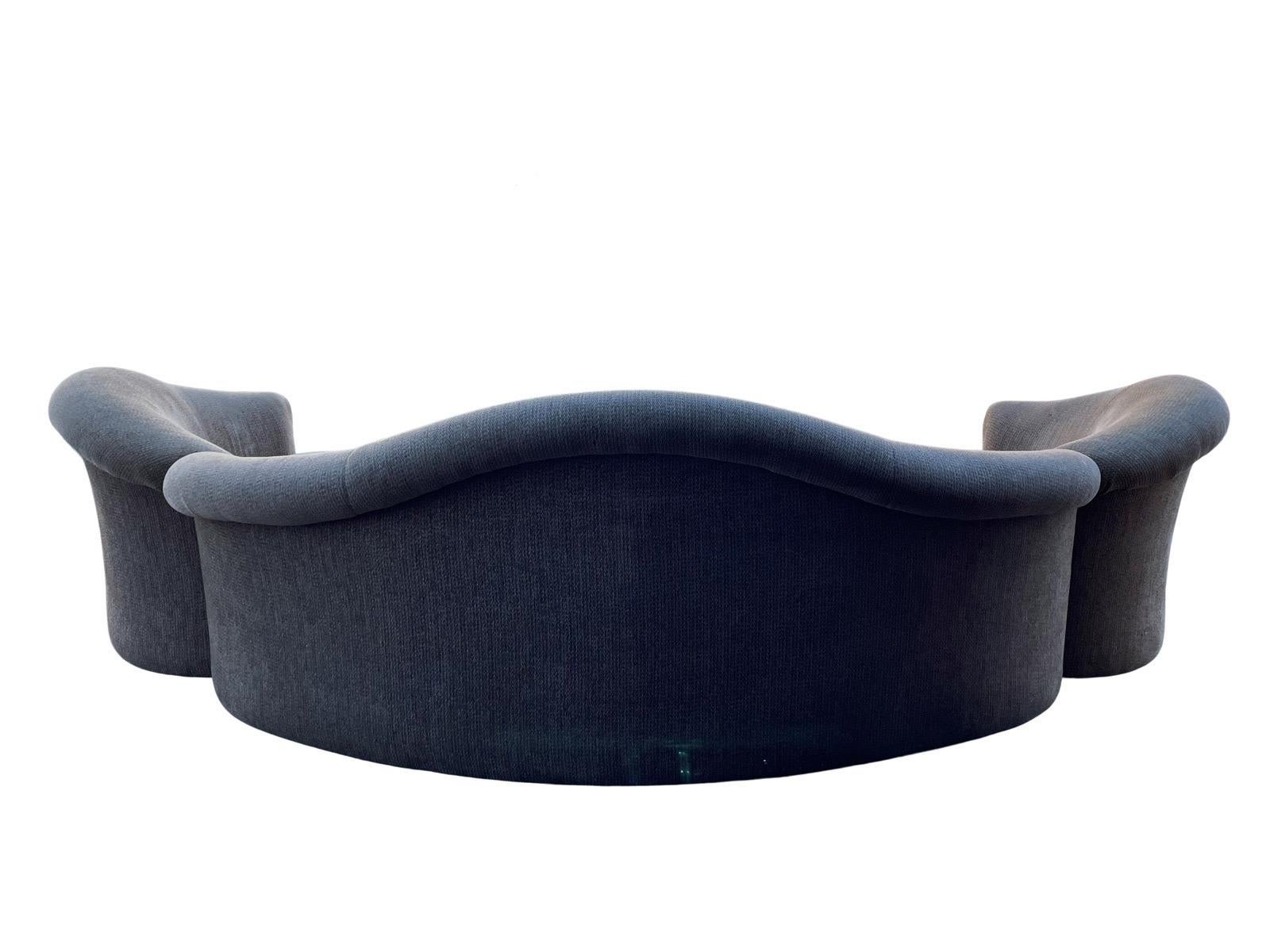 Upholstery 1990s Sculptural Sectional Designer Sofa For Sale