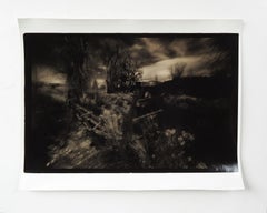 1990s Sepia Toned Moody Abandoned Ranch Photograph