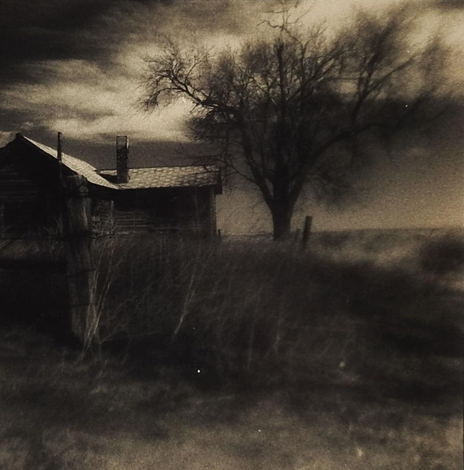 North American 1990's Sepia Toned Moody Eric Weller Old House Photograph For Sale