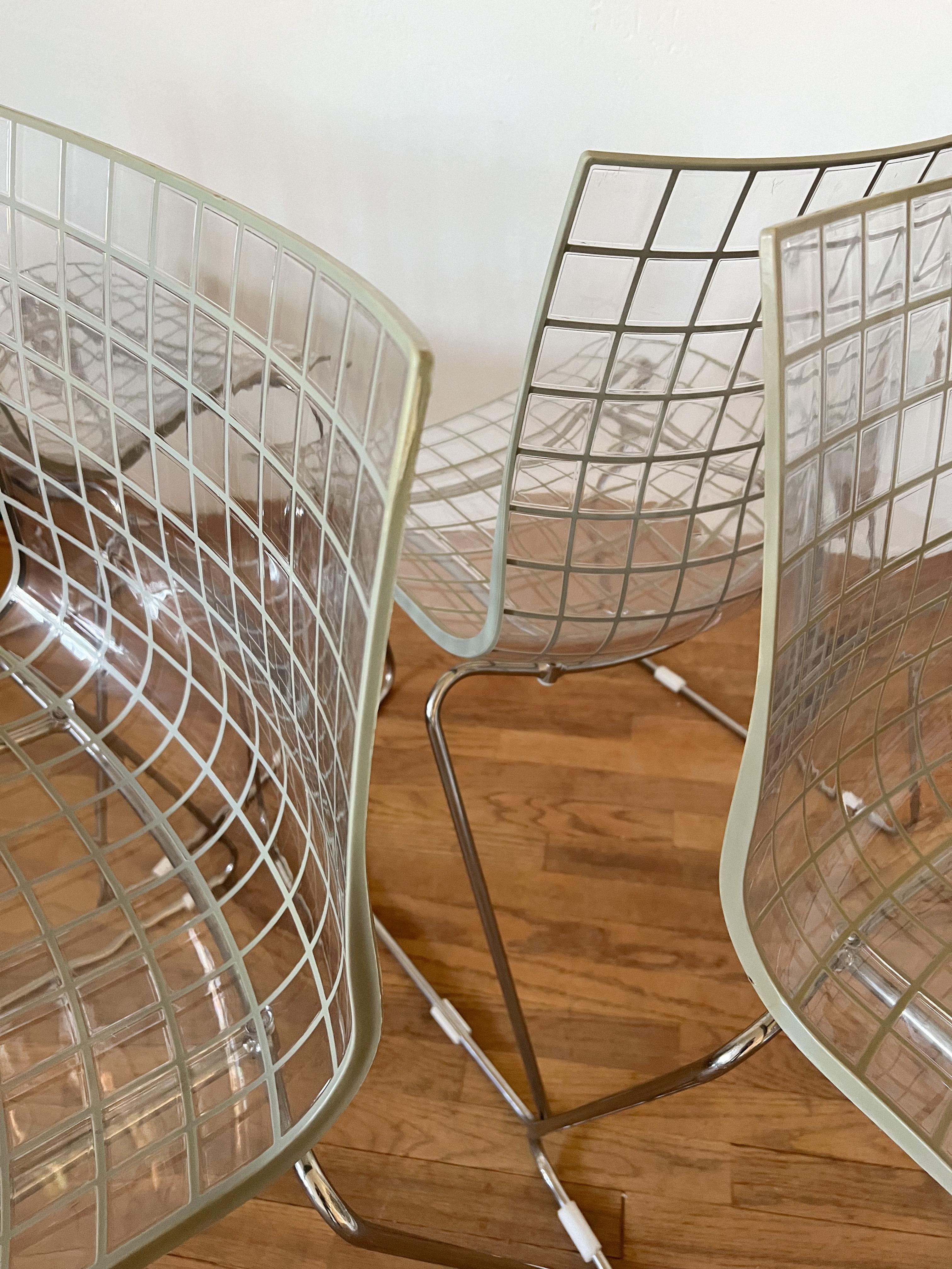 Ensemble de 4 chaises italiennes X3 des années 1990 par Marco Maran pour Max Design en vente 5